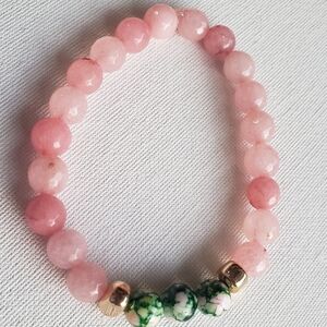 NWT JADE ROSE QUARTZ FRIENDS BRACELETS HEALING CRYSTALS GIFT FOR HER WIFE